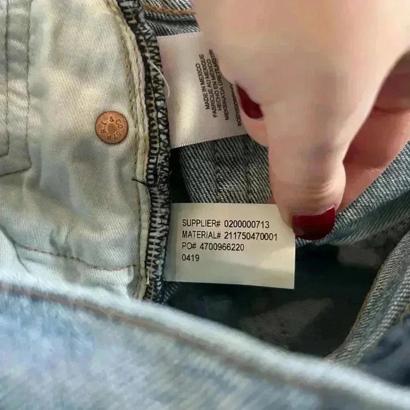 POLO Ralph Lauren The Callen High Rise Slim Fit Jeans Raw Hem Womens Size 28 - Picture 11 of 11